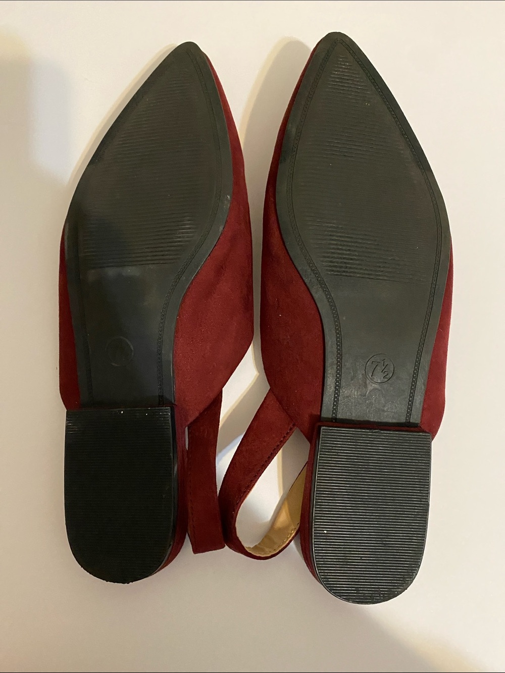 a new day Merlot Pointed-Toe Slingback Flats - Women’s US 7.5 - Picture 2 of 2